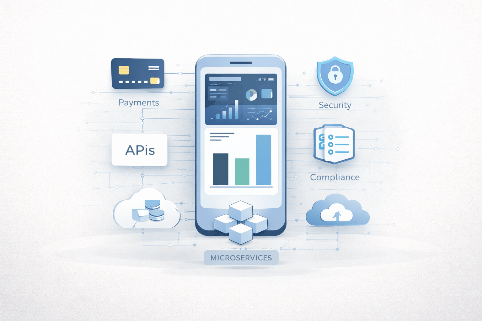 Fintech Software Development:  Processes, Technologies & Key Trends image