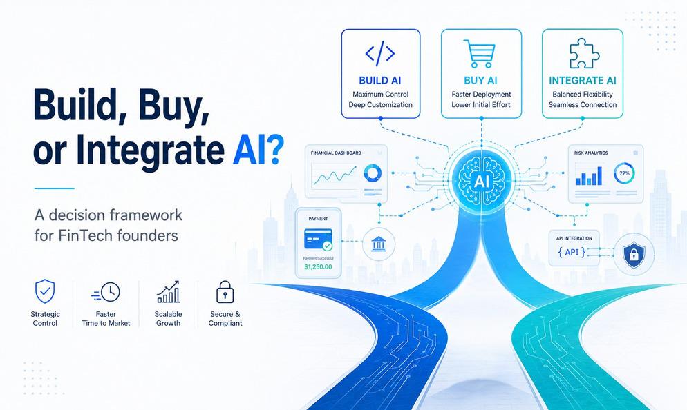 AI in FinTech: Build, Buy, or Integrate? A Founder's Decision Framework image