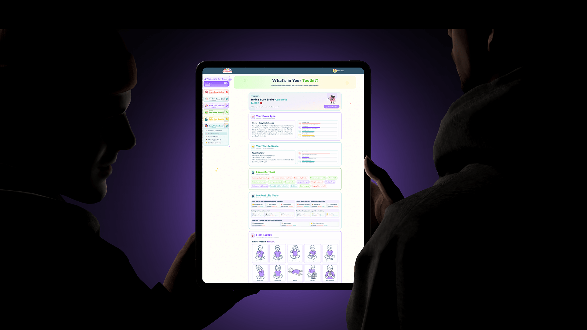 Busy Brains interactive learning platform