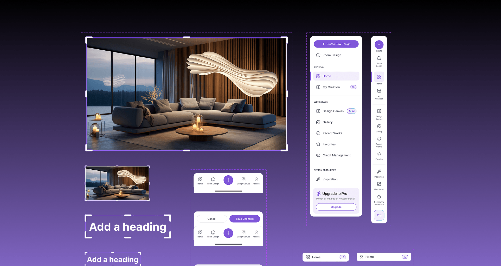 HouseBrands AI design system components and UI kit