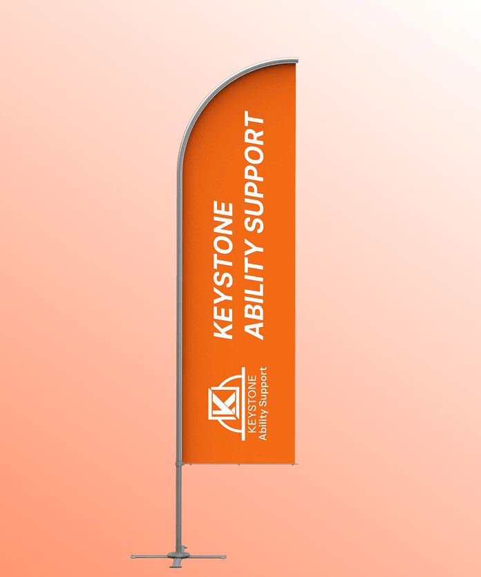 Keystone Ability Support branded flag